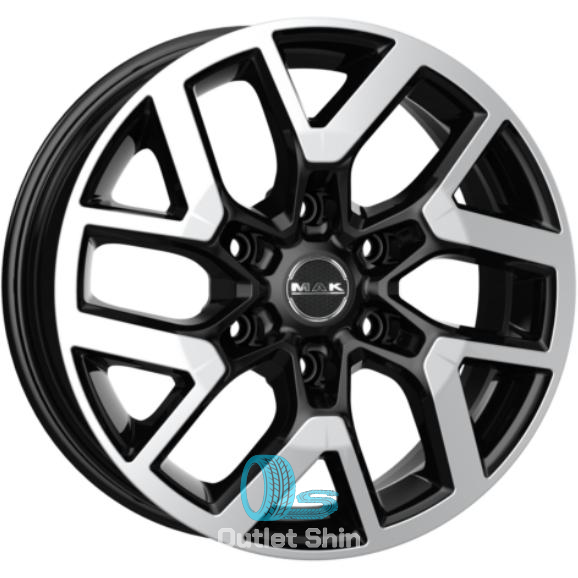 MAK Gravel 6.5xR16/6x120 ET 50 Dia 74.5 Black mirror