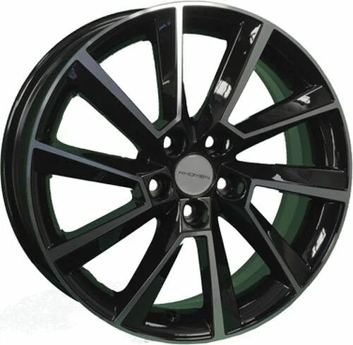 Khomen Wheels KHW1604 (Aveo) 6xR16/5x105 ET 39 Dia 56.6 Black-FP