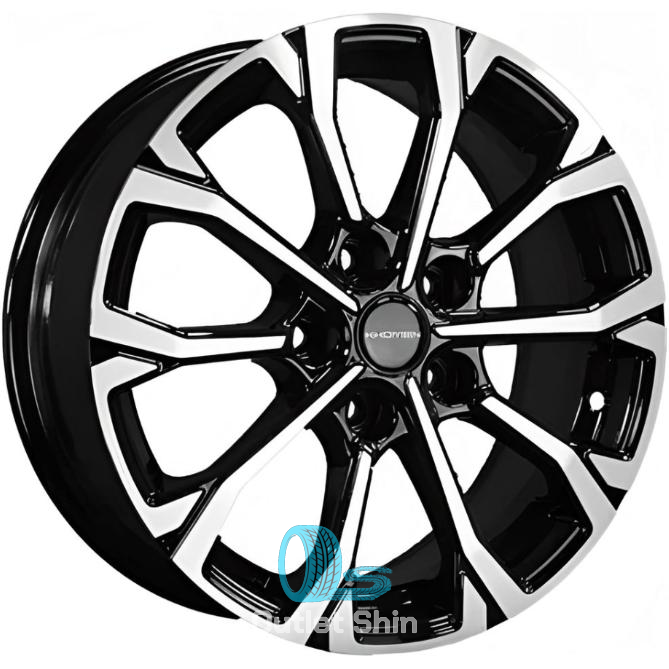 Khomen Wheels KHW1605 (Toyota/Suzuki) 6.5xR16/5x114.3 ET 45 Dia 60.1 Black-FP
