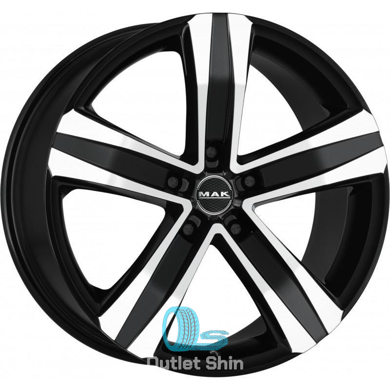 MAK Stone 5 T 8.5xR20/5x112 ET 45 Dia 76.1 Black mirror