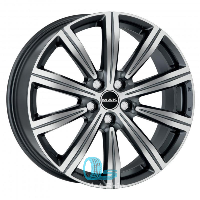 MAK Birmingham 8xR19/5x108 ET 45 Dia 63.3 Gunmetal Mirror Face
