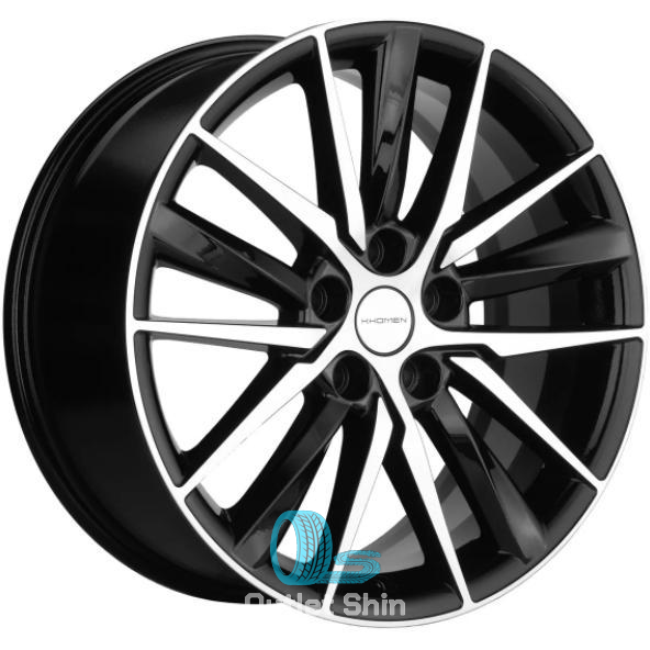 Khomen Wheels KHW1807 (Geely Coolray) 8xR18/5x114.3 ET 53 Dia 54.1 Black-FP