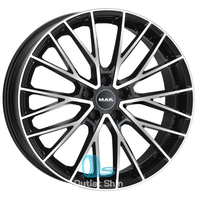 MAK Mark 8xR18/5x112 ET 54 Dia 66.6 Black mirror