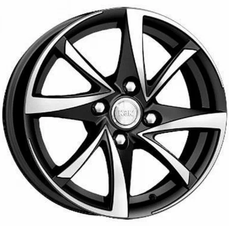 K&K Игуана (КС570) 6.5xR16/5x100 ET 38 Dia 67.1 Алмаз черный