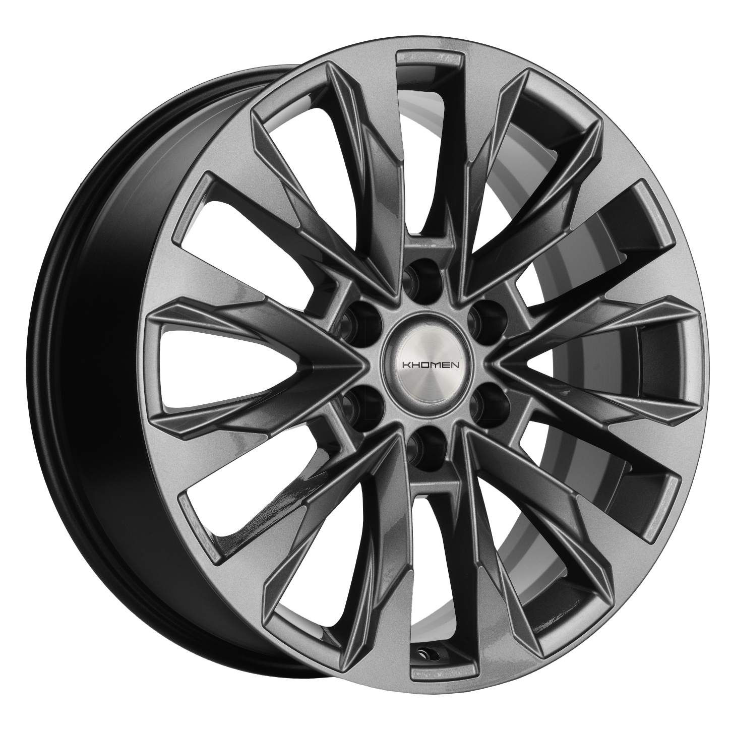 Khomen Wheels KHW2010 (LC 300) 8xR20/6x139.7 ET 60 Dia 95.1 Dark Chrome