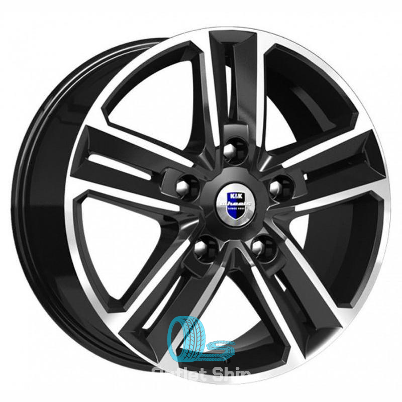 K&K Backfire 8xR18/5x114.3 ET 45 Dia 66.1 Алмаз черный