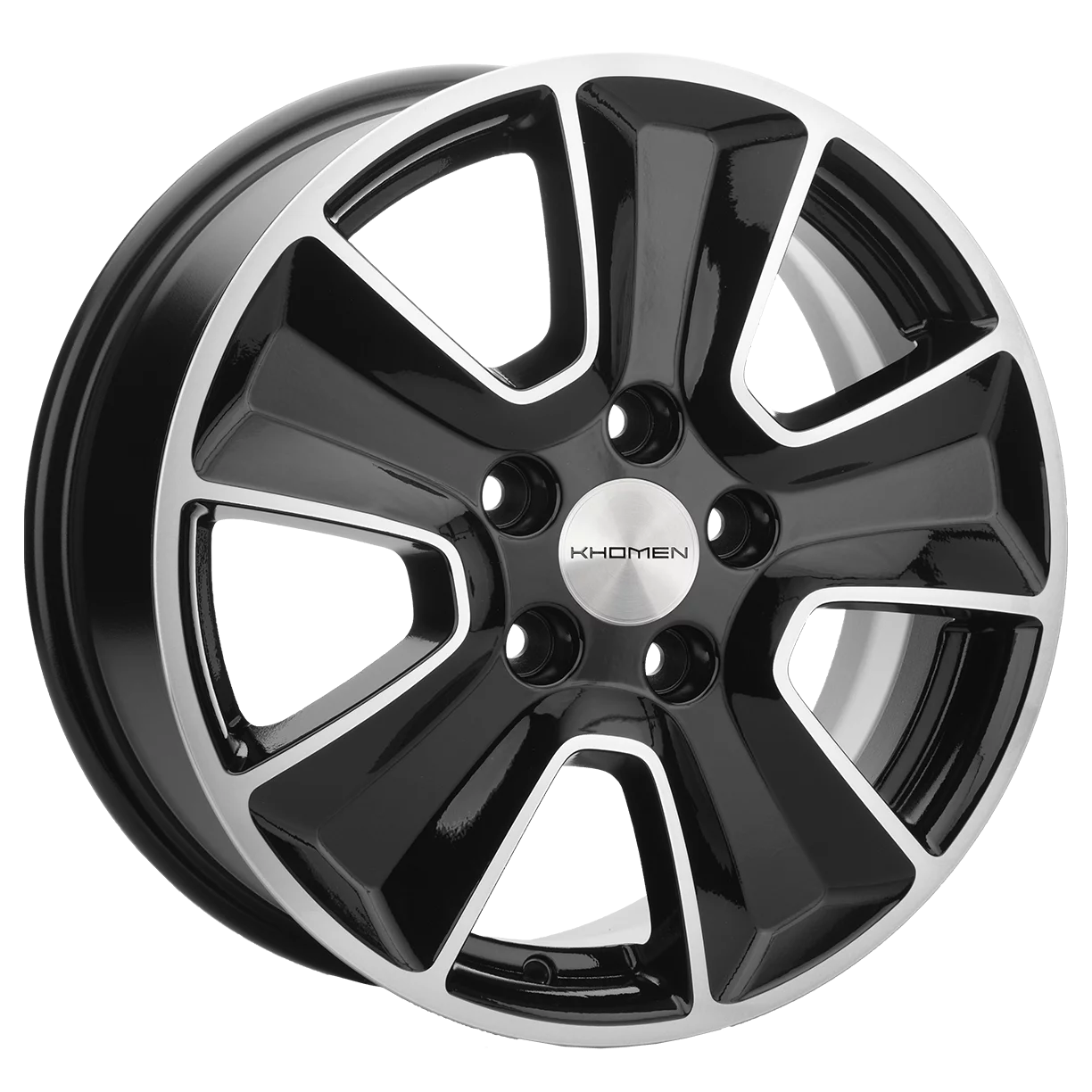 Khomen Wheels KHW1601 (ASX) 6.5xR16/5x114.3 ET 46 Dia 67.1 Black-FP