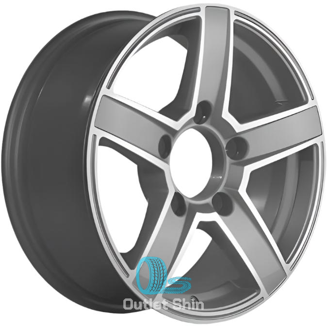 Khomen Wheels KHW1614 (Niva 4x4) 6.5xR16/5x139.7 ET 40 Dia 98.5 F-Silver-FP