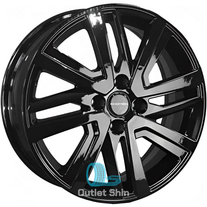 Khomen Wheels KHW1609 (Rio II/Solaris II) 6xR16/4x100 ET 46 Dia 54.1 Black