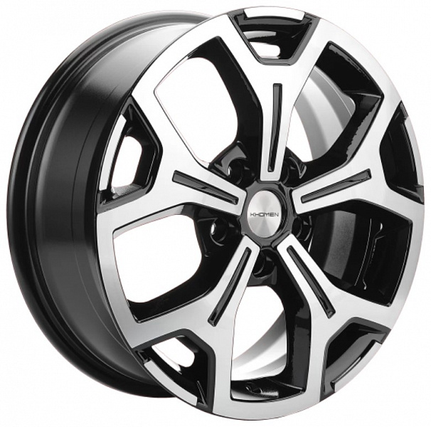 Khomen Wheels KHW1710(2) (VW Transporter) 6.5xR17/5x120 ET 55 Dia 65.1 Black-FP