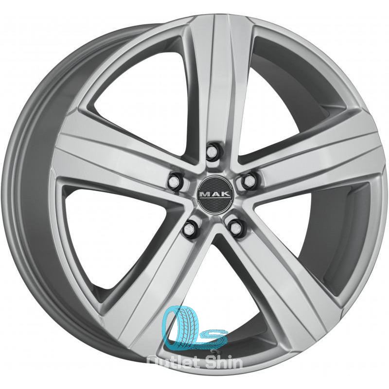 MAK Stone 5 7xR17/5x120 ET 55 Dia 65.1 Silver