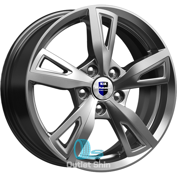 K&K Фишт 6.5xR16/5x114.3 ET 50 Dia 66.1 Дарк платинум