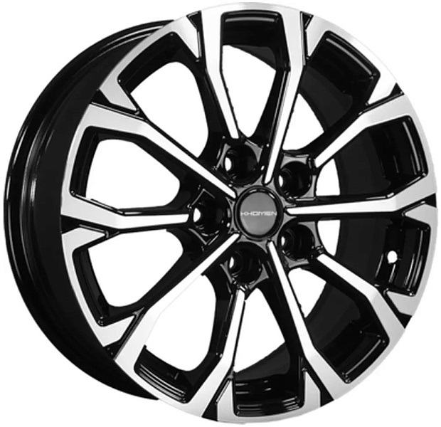 Khomen Wheels KHW1605 (Qashqai/Tiida) 6.5xR16/5x114.3 ET 40 Dia 66.1 Black-FP