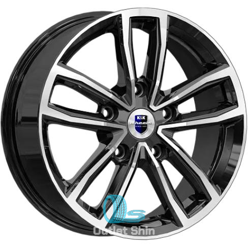 K&K Каланг 6.5xR17/5x112 ET 43 Dia 66.6 Алмаз черный