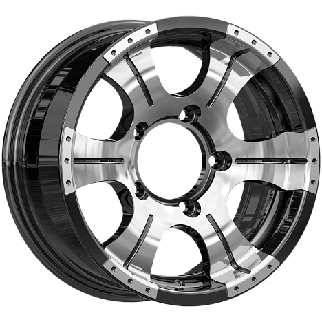 K&K Байконур (КС473) 7xR15/6x139.7 ET 0 Dia 108.5 Алмаз черный