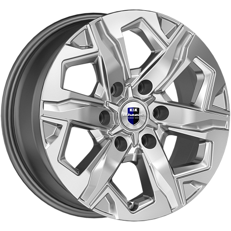 K&K Тейт (КС1050) 7.5xR17/6x139.7 ET 30 Dia 106.1 Дарк платинум