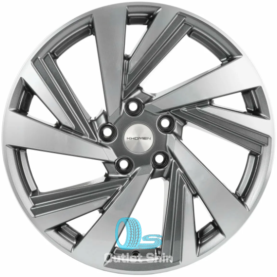 Khomen Wheels KHW1801 (Teana/X-trail) 7.5xR18/5x114.3 ET 45 Dia 66.1 Gray-FP
