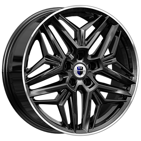 K&K Колумб (КС1038) 7xR19/5x114.3 ET 40 Dia 66.6 Алмаз черный