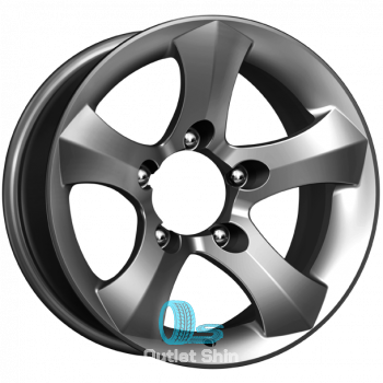 K&K Айсберг 8xR16/5x139.7 ET -10 Dia 110.1 Дарк платинум