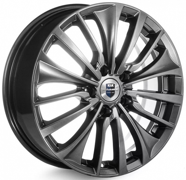 K&K Flanker (КС751) 6.5xR17/5x110 ET 39 Dia 65.1 Дарк платинум