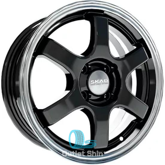 Скад Киото 6xR15/4x100 ET 48 Dia 54.1 Антрацит-алмаз