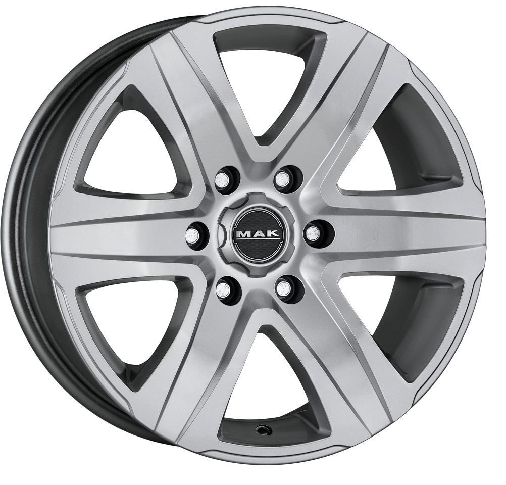 MAK Stone 4x4 T 8.5xR18/6x114.3 ET 30 Dia 66.1 Silver