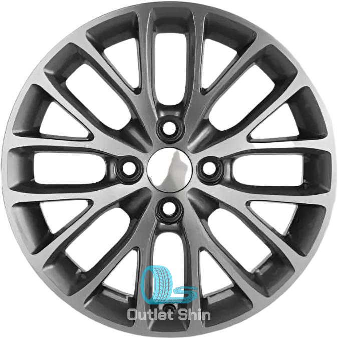 Khomen Wheels KHW1506 (Lada Granta) 6xR15/4x98 ET 36 Dia 58.6 Gray-FP