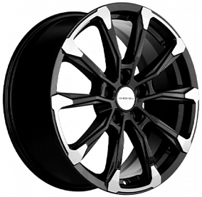 Khomen Wheels KHW1808 (Kodiaq/Tiguan) 7.5xR18/5x112 ET 43 Dia 57.1 Black-FP