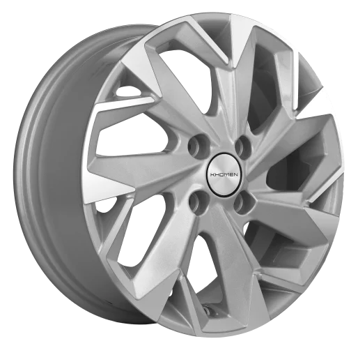 Khomen Wheels KHW1402 (Accent/Getz/i20) 5.5xR14/4x100 ET 38 Dia 67.1 F-Silver-FP