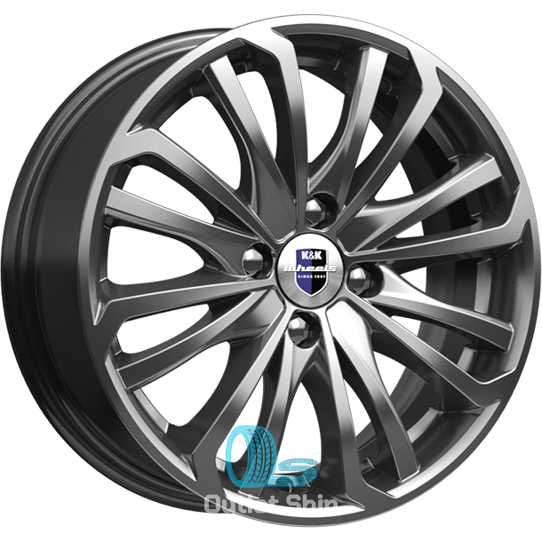 K&K Рим 6.5xR16/4x100 ET 45 Dia 67.1 Дарк платинум