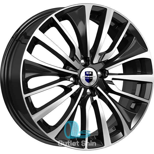 K&K Flanker 6.5xR17/5x114.3 ET 37 Dia 66.6 Алмаз черный