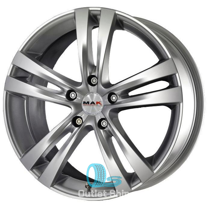 MAK Zenith 7xR17/5x114.3 ET 50 Dia 76.1 Hyper Silver