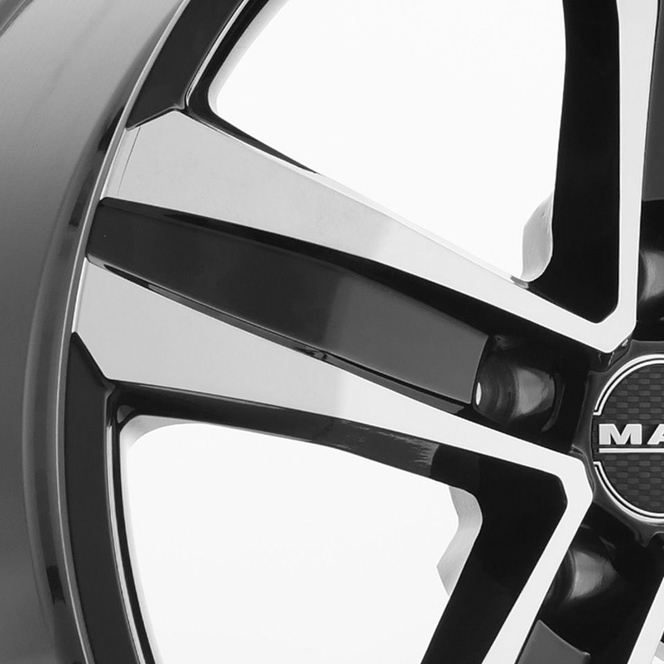 MAK Stone 5 7xR17/5x112 ET 55 Dia 66.6 Black Mirror