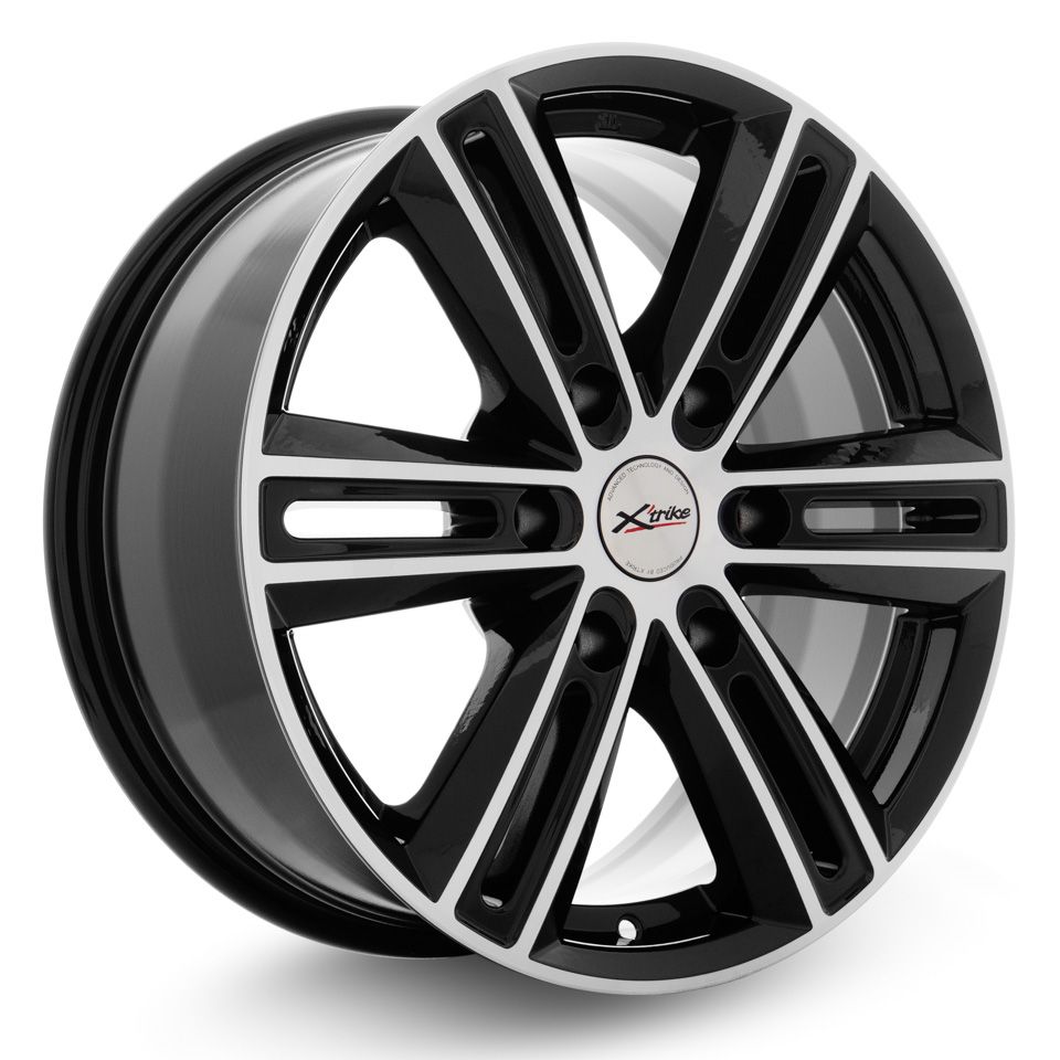 Xtrike X-124 7.5xR17/6x139.7 ET 25 Dia 100.1 BK/FP