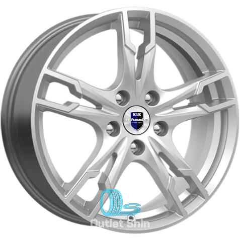 K&K Солар 7xR17/5x108 ET 50 Dia 63.3 Сильвер SK