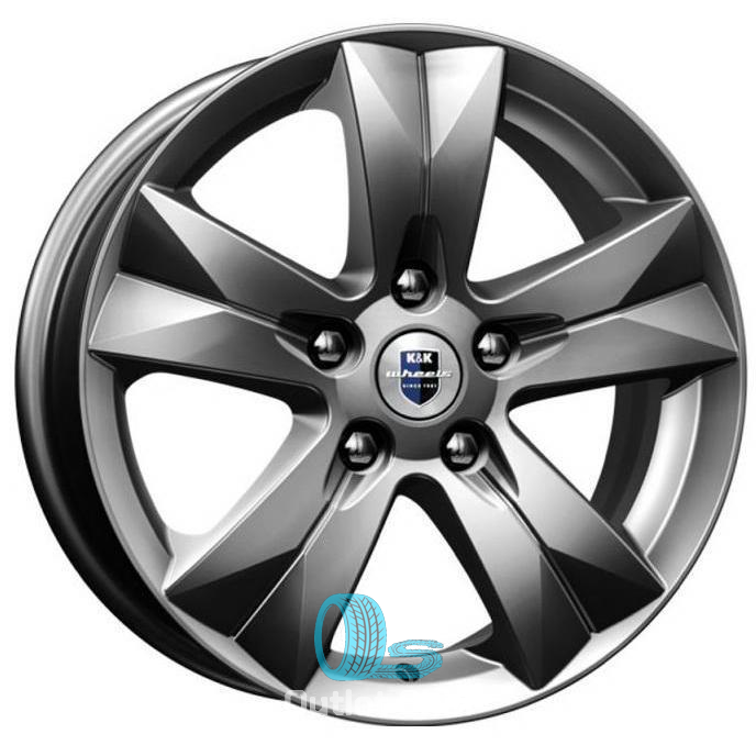 K&K Crossline 6.5xR16/5x114.3 ET 45 Dia 67.1 Дарк платинум
