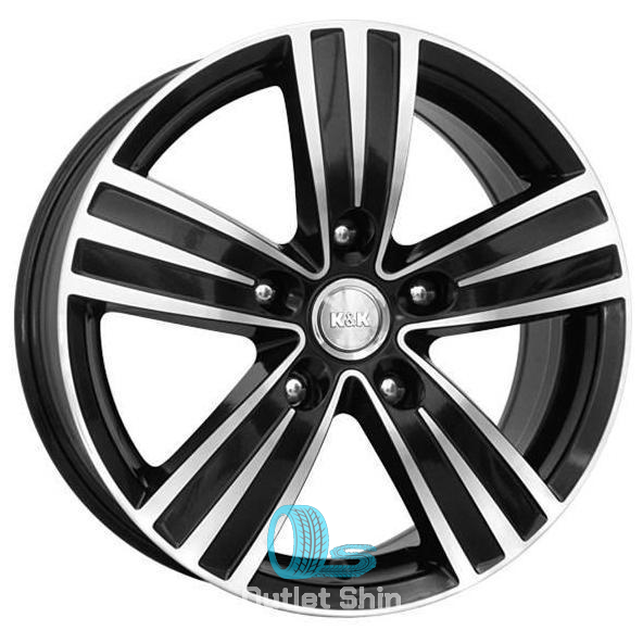 K&K да Винчи 7xR16/5x112 ET 49 Dia 57.1 Алмаз черный