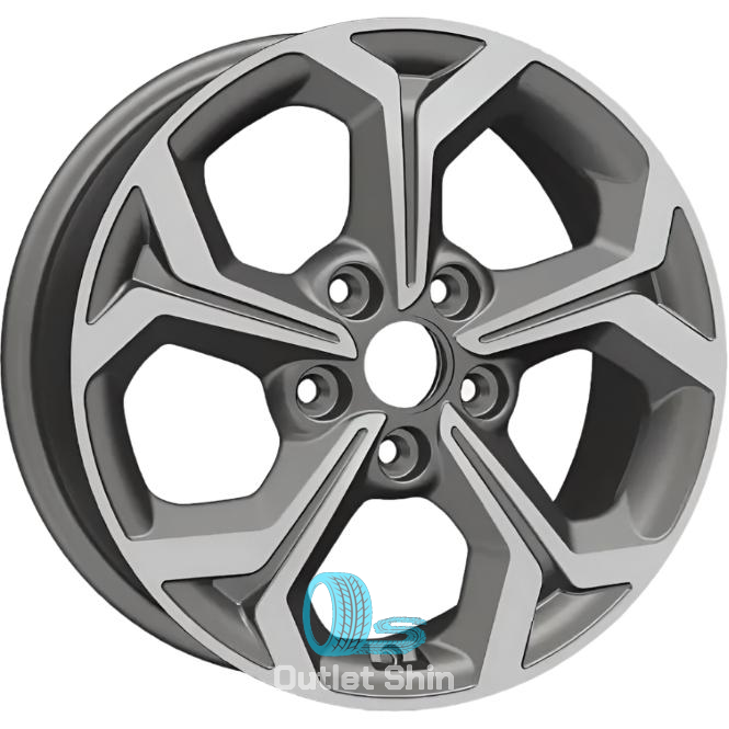 Khomen Wheels KHW1606 (Huyndai/Kia) 6.5xR16/5x114.3 ET 43 Dia 67.1 Gray-FP