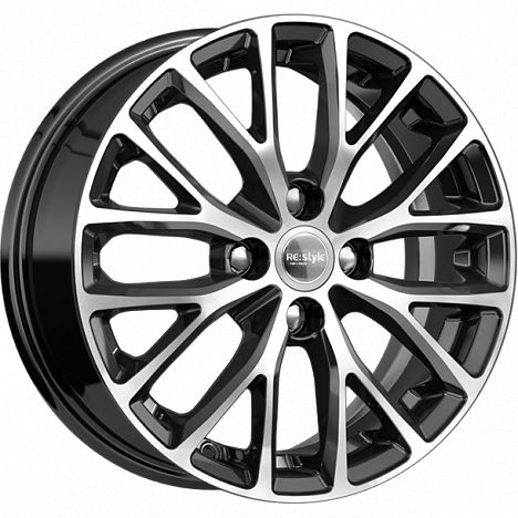 K&K КС782 6xR15/4x100 ET 46 Dia 54.1 Алмаз черный