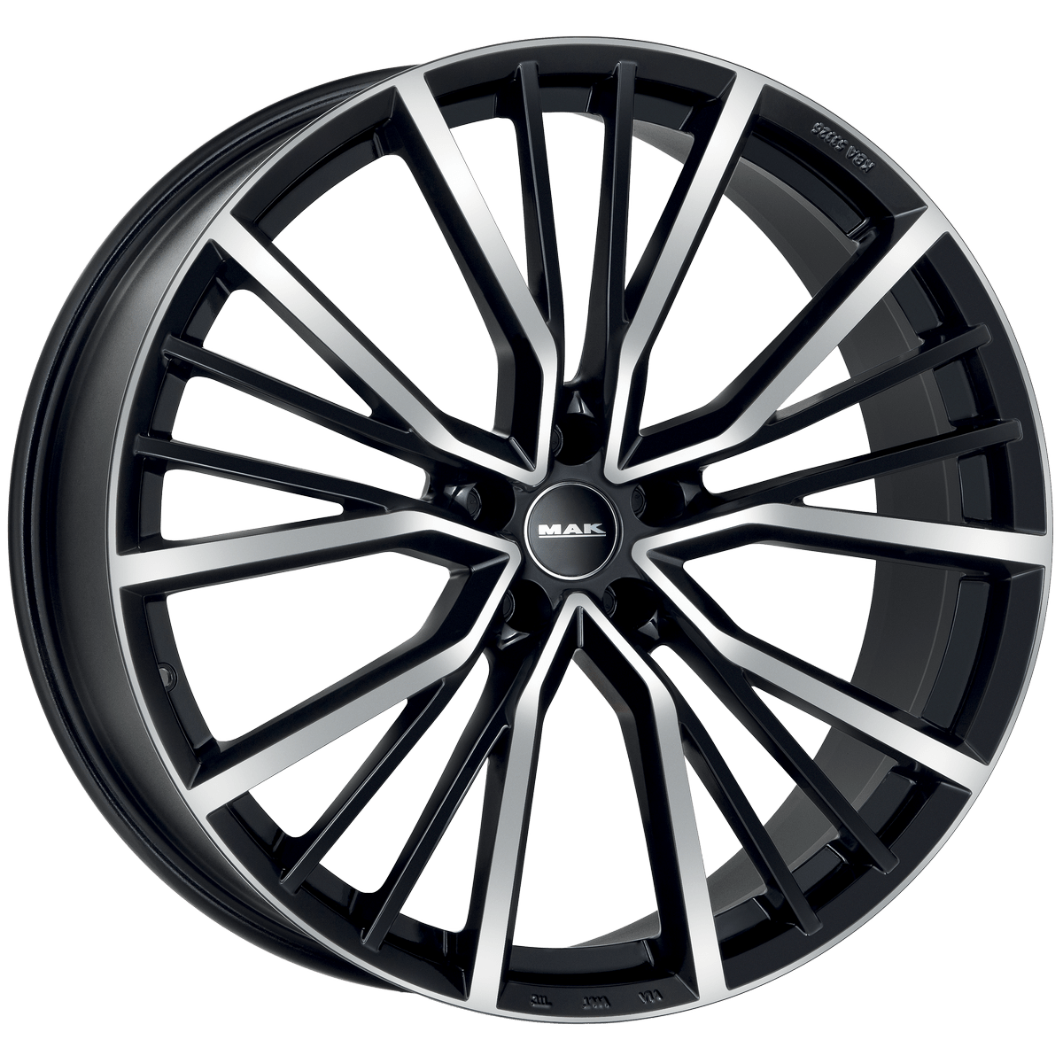 MAK Union 10xR22/5x112 ET 19 Dia 66.45 Black mirror