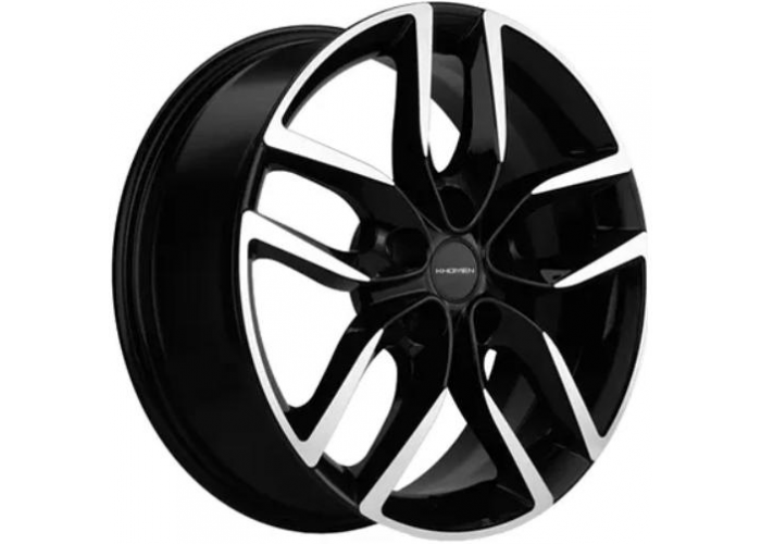 Khomen Wheels KHW1708 (Geely Coolray) 6.5xR17/5x114.3 ET 45 Dia 54.1 Black-FP