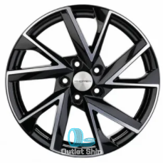 Khomen Wheels KHW1714 (DFM AX 7) 7xR17/5x108 ET 43 Dia 65.1 Black-FP