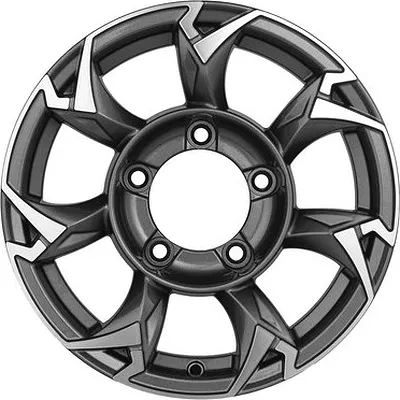 Khomen Wheels KHW1505 (Jimny) 5.5xR15/5x139.7 ET 5 Dia 108.1 F-Silver-FP