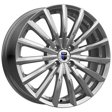 K&K Акцент-оригинал (КС641) 5.5xR14/4x100 ET 43 Dia 60.1 Дарк платинум