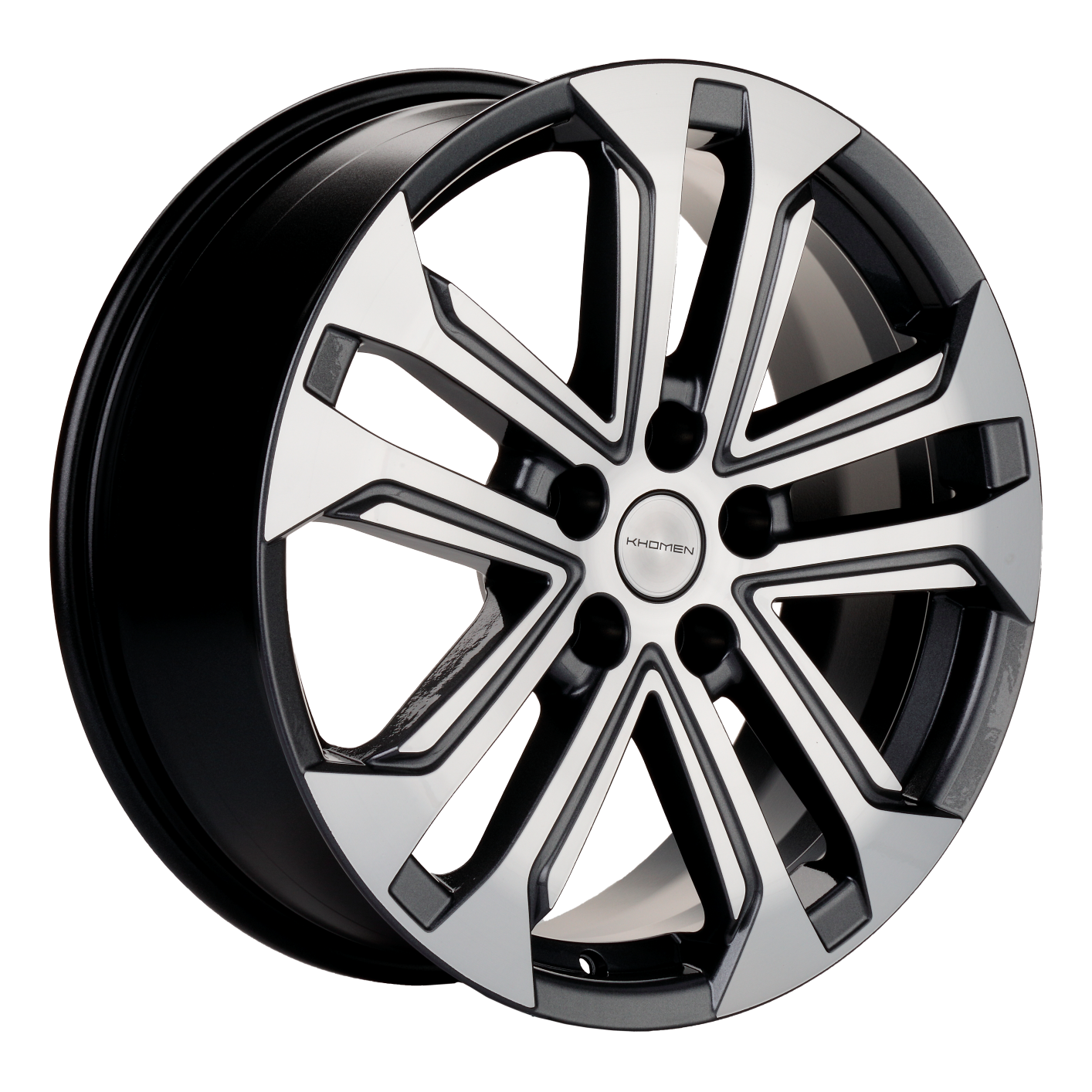 Khomen Wheels KHW1803 (Kodiaq/Tiguan) 7xR18/5x112 ET 43 Dia 57.1 Gray-FP