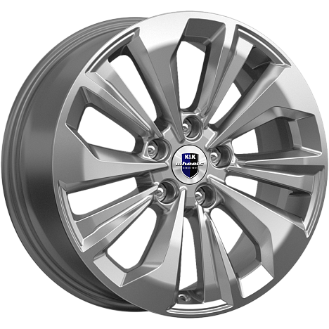 K&K Авиор (КС936) 7xR17/5x108 ET 45 Dia 67.1 Дарк платинум брайт