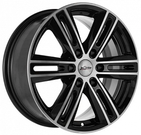 Xtrike X-124 7.5xR17/6x139.7 ET 25 Dia 106.1 BK/FP