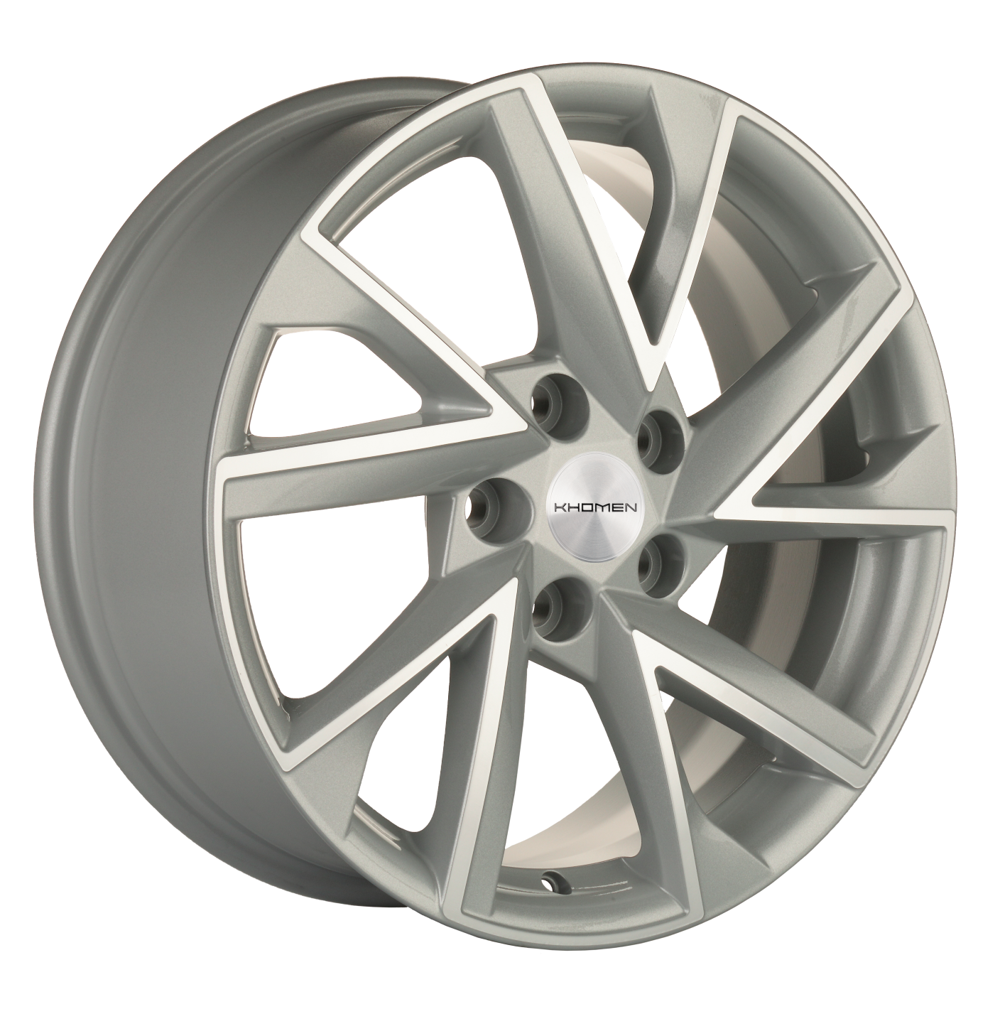 Khomen Wheels KHW1714 (Kuga/Focus) 7xR17/5x108 ET 50 Dia 63.3 F-Silver-FP