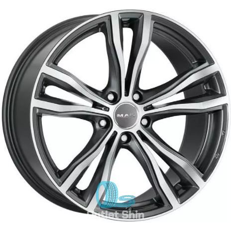 MAK X-Mode 9xR20/5x112 ET 35 Dia 66.6 Hyper Black Face Polished