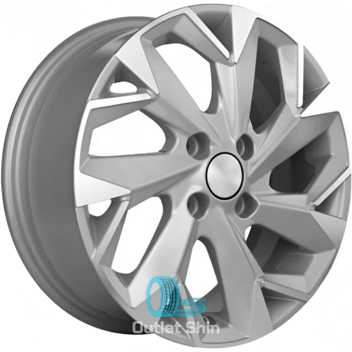 Khomen Wheels KHW1508 (XRay) 6xR15/4x100 ET 40 Dia 60.1 F-Silver-FP